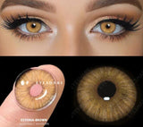 Xpoko Coloured Contact Lenses for Eyes 1pair Gray Pupils Lens Blue Eye Lenses Green Lens Brown Contacts Cosmetic Lens