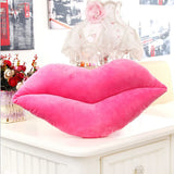 Xpoko 2pcs Lips Shaped Cushion Plush Big Red Lips Pillow Valentine's Day Gift Lovely Creative Soft Home Decoration Pillow