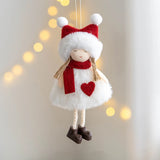 Xpoko Christmas Plush Doll Cloth Santa Claus Snowman Elk Hanging Pendant Merry Christmas Tree Decorations For Home Xmas Ornaments Noel