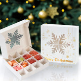 Xpoko Christmas Christmas Candy Boxes Cookie Biscuit Packing Bag 2024 Christmas Decoration for Home Navidad Xmas Wrapping Gift Box New Year 2024