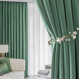 Xpoko Nordic Elegant Living Room Curtains Modern Curtains Velvet Blackout Bedroom Warm Interior Decoration Tulle