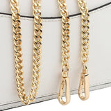 Xpoko 120cm Metal Aluminum Bag Chain Replacement Parts Accessories for Hand-Woven Shoulder Handbag DIY Handmade Detachable Straps