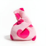 Xpoko Soft Girl Heart Fluffy Wrist Bag