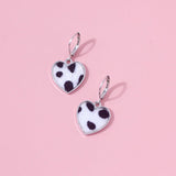 Xpoko Christmas Gifts Soft Heart Earrings