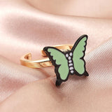 Xpoko Christmas Gifts Spinner Butterfly Anxiety Ring