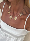 Xpoko Starfish Necklace Gold