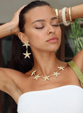 Xpoko Starfish Necklace Gold