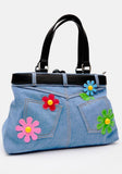 Xpoko Weirdcore Belted Denim Handbag