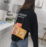 Xpoko Weirdcore Lays Chips Crossbody Bag