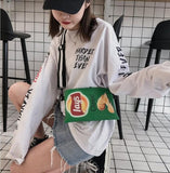 Xpoko Weirdcore Lays Chips Crossbody Bag