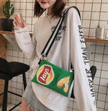 Xpoko Weirdcore Lays Chips Crossbody Bag