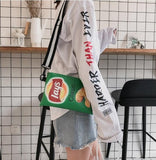 Xpoko Weirdcore Lays Chips Crossbody Bag