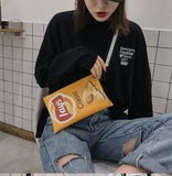 Xpoko Weirdcore Lays Chips Crossbody Bag