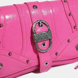 Xpoko Y2K Candy Belted Baguette Bag