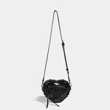 Xpoko Y2K Grunge Belted Heart Shaped Bag