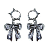 Xpoko Christmas Gifts Y2K Bowknot Stud Earrings