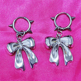 Xpoko Christmas Gifts Y2K Bowknot Stud Earrings