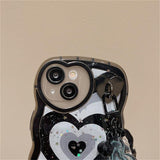 Xpoko Y2k Chain and Heart iPhone Case