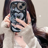 Xpoko Y2k Chain and Heart iPhone Case