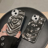 Xpoko Y2k Wavy Heart iPhone Case