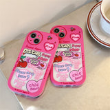 Xpoko Pink Girl Love Graffiti Phone Case