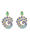 Xpoko Vintage Peacock Shape Earrings Accessories