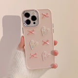 Xpoko Pink Love Bow Phone Case