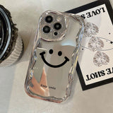 Xpoko Kawaii Smiley Silver Phone Case