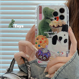 Xpoko Transparent Sweetheart Dinosaur Phone Case