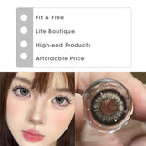 Xpoko Thai Milk Tea Contact Lenses(12 months wear) Christmas Thanksgiving gifts