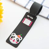 Xpoko back to school Fashion Travel Accessories Cute Animals Strip Luggage Tag Silicone Suitcase ID Addres Holder Baggage Boarding Tag Portable Label