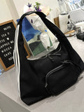 Xpoko Trendy Commuter Nylon Underarm Women's Bag Large Capaci Handbag Shoulder Bag Soft Structure Fashionable Leisure Crossbody