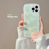 Xpoko Oil Painting Green Heart Phone Case