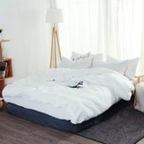 Xpoko White Washed Cotton Bedding Set