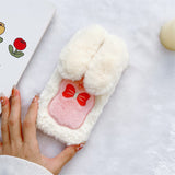 Xpoko Plush Bow Long-Eared Rabbit Phone Case