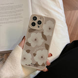 Xpoko Vintage Matte Flower Phone Case