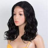 Xpoko Synthetic Lace Front Wigs 20 Inch Black Deep Wavy Wig Blonde Wig Cosplay Curly Wig Lace Front Wig For Women Lace Wig