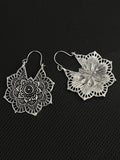 Xpoko Vintage Hollow Alloy Flower Earring Accessories