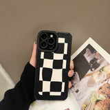 Xpoko Simple Lattice Phone Case Christmas Thanksgiving gifts