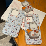 Xpoko Blue Plaid Westie Puppy Phone Case