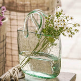 Xpoko Basket-Bag Cottagecore Glass Vase