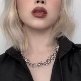 Xpoko Christmas Gifts Barb Wire Choker