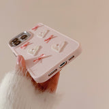 Xpoko Pink Love Bow Phone Case