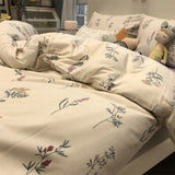 Xpoko -  American country floral bedding set girl,single double cotton twin full queen king home textile bed sheet pillowcase quilt cover