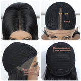 Xpoko Synthetic Lace Front Wigs For Black Women 28 inches Straight Ombre Blonde Heat Resistant Highlight Cosplay Wigs