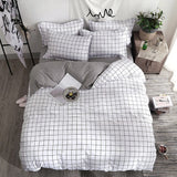 Xpoko Plain Grid Bedding Set