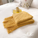 Xpoko Geometry Cozy Tassel Blanket