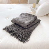 Xpoko Geometry Cozy Tassel Blanket