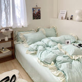 Xpoko Princesscore Soft Ruffled Bedding Set