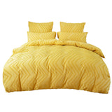 Xpoko Zig Zag Fringe Duvet Cover Set